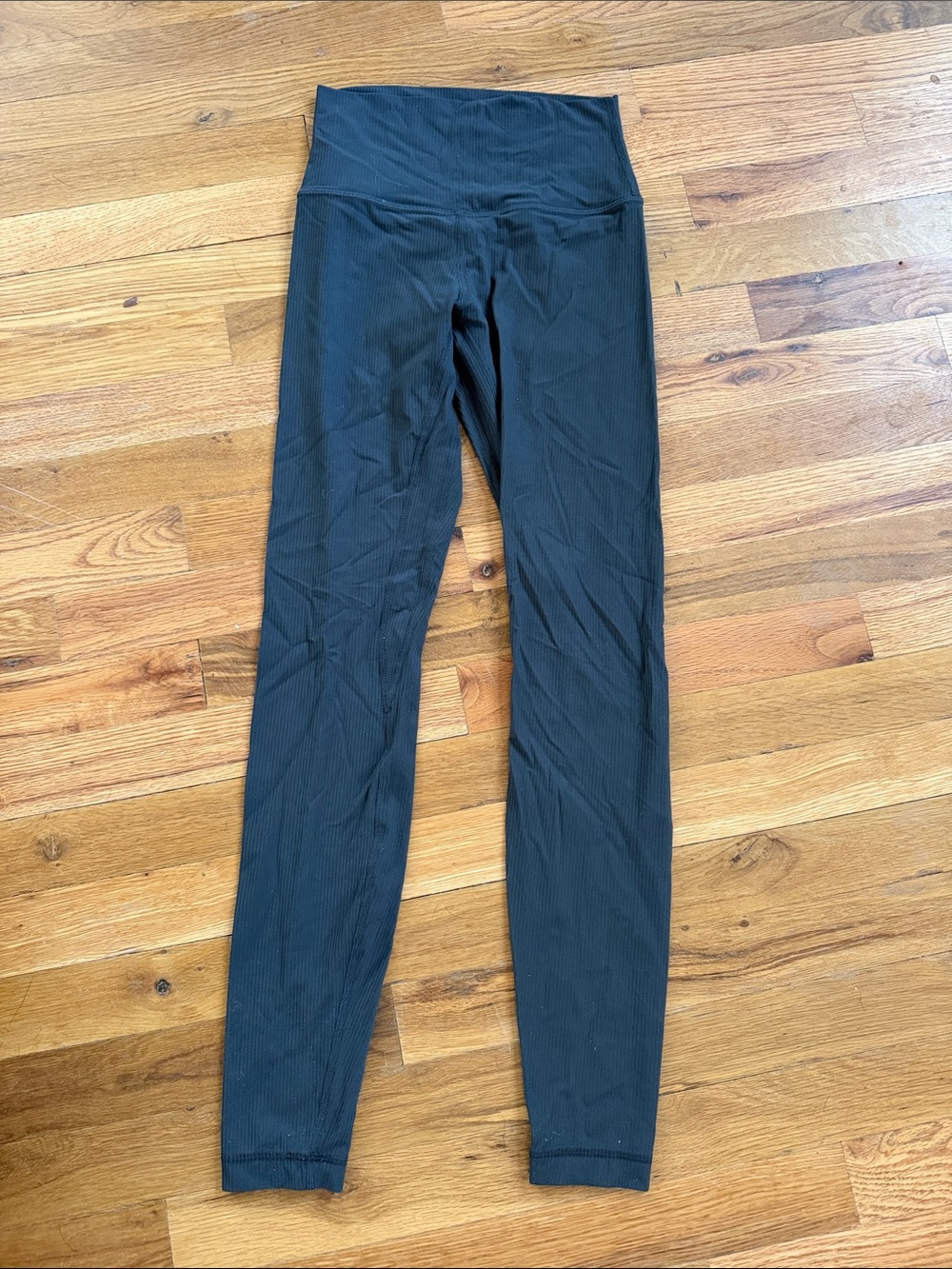 lululemon athletica Grey High-Rise Ribbed Leggings